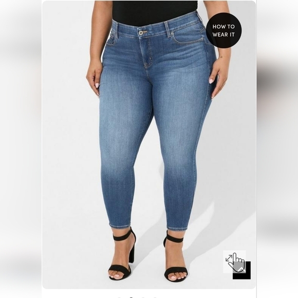 Torrid Bombshell Skinny Premium Stretch High-Rise Jean size 18R - Picture 2 of 12